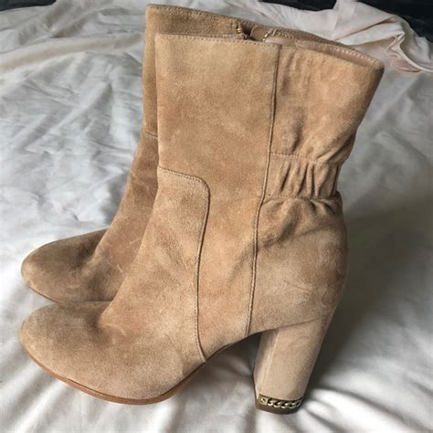 michael michael kors dolores suede chain boot
